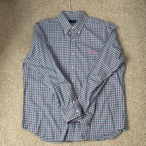Polo Ralph Lauren Blue and Red Plaid Dress Shirt
